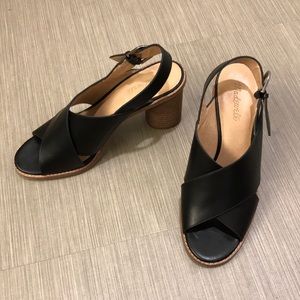 Madewell leather Ruthie crisscross sandals 9.5